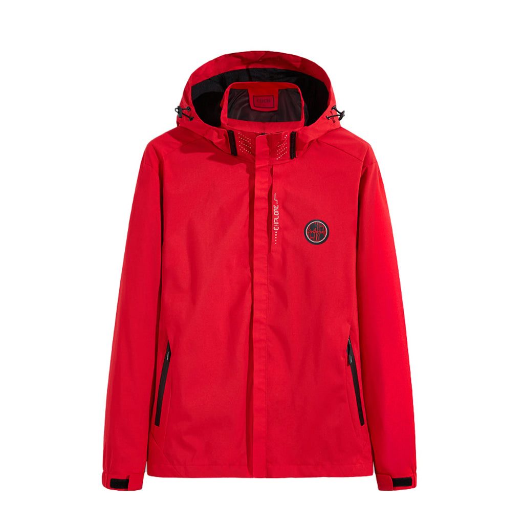 Women Interchange Jacket Spring Outdoor Mountaineering On Foot Jacket Couple Fashion Splicing Color Thin Zipper Coat Male